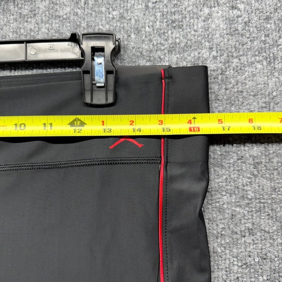 Jordan Women's Black Tight Fit Active Biker Shorts Red Trim Size XL - Picture 8 of 9